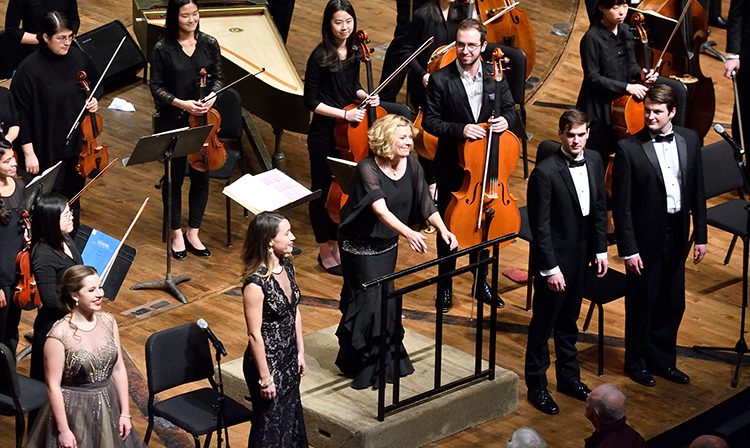 Sandra Snow photo following a conducting performance