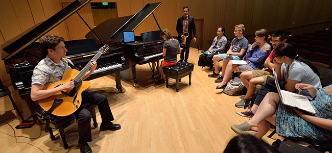 Students learn about the fundamentals of improvisation image