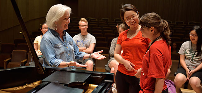 Students attend master classes taught by MSU piano faculty image