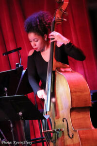 Aneesa Strings playing bass