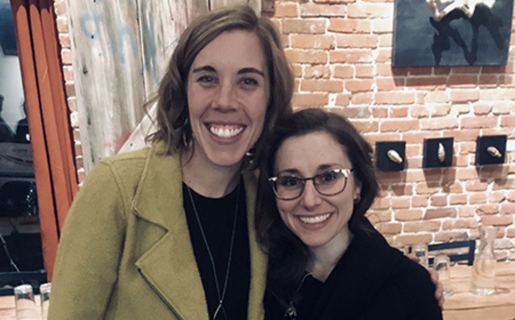 MSU DMA student Liza Calisesi Maidens (right) and Katy Lushman of Denver, Colorado, ended their session with a new work performed by MSU’s graduate choral ensemble and made possible by the Edward D. Anderson Choral Scholars Fund at MSU.