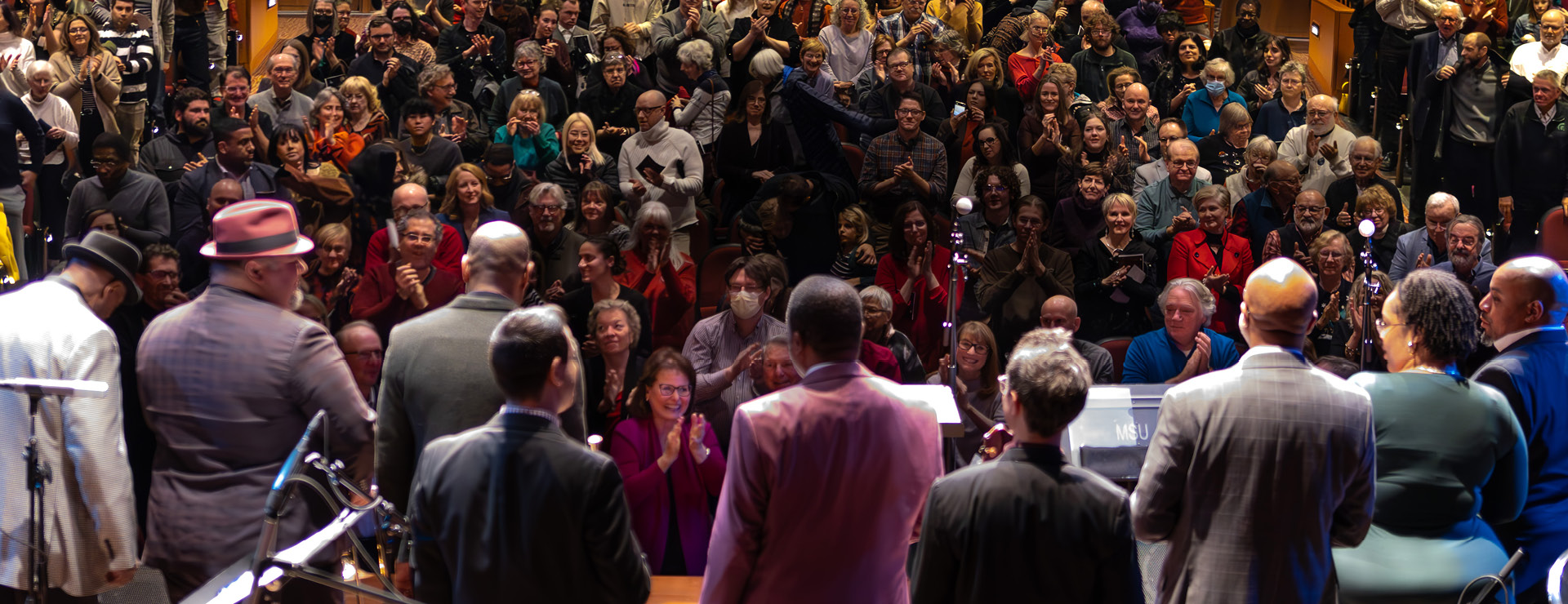 MSU Professors of Jazz on stage.