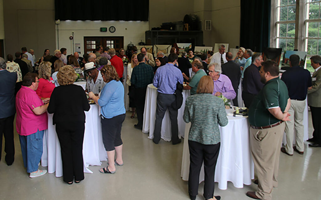 Reception in the music building 