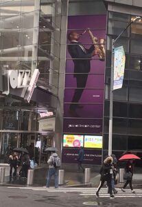 Walter Blanding on a billboard 