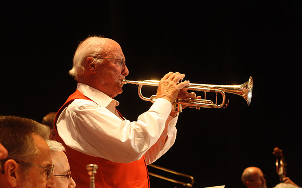 Man playing a trumpet