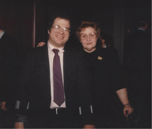 Old photograph of Dorothy DeLay and Itzhak Perlman 