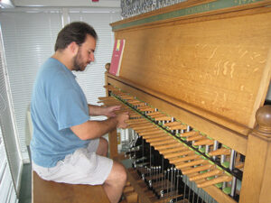 Jon Lehrer playing the carillon 