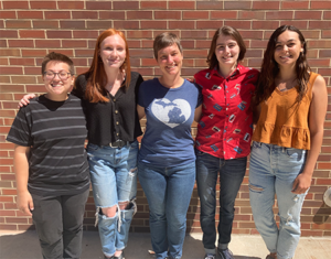 MSU music students and faculty member smiling for a photo