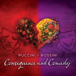 inset opera graphic. Puccini and Rossini, Consequence and Comedy