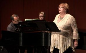 vocal performance with pianist and soprano sining